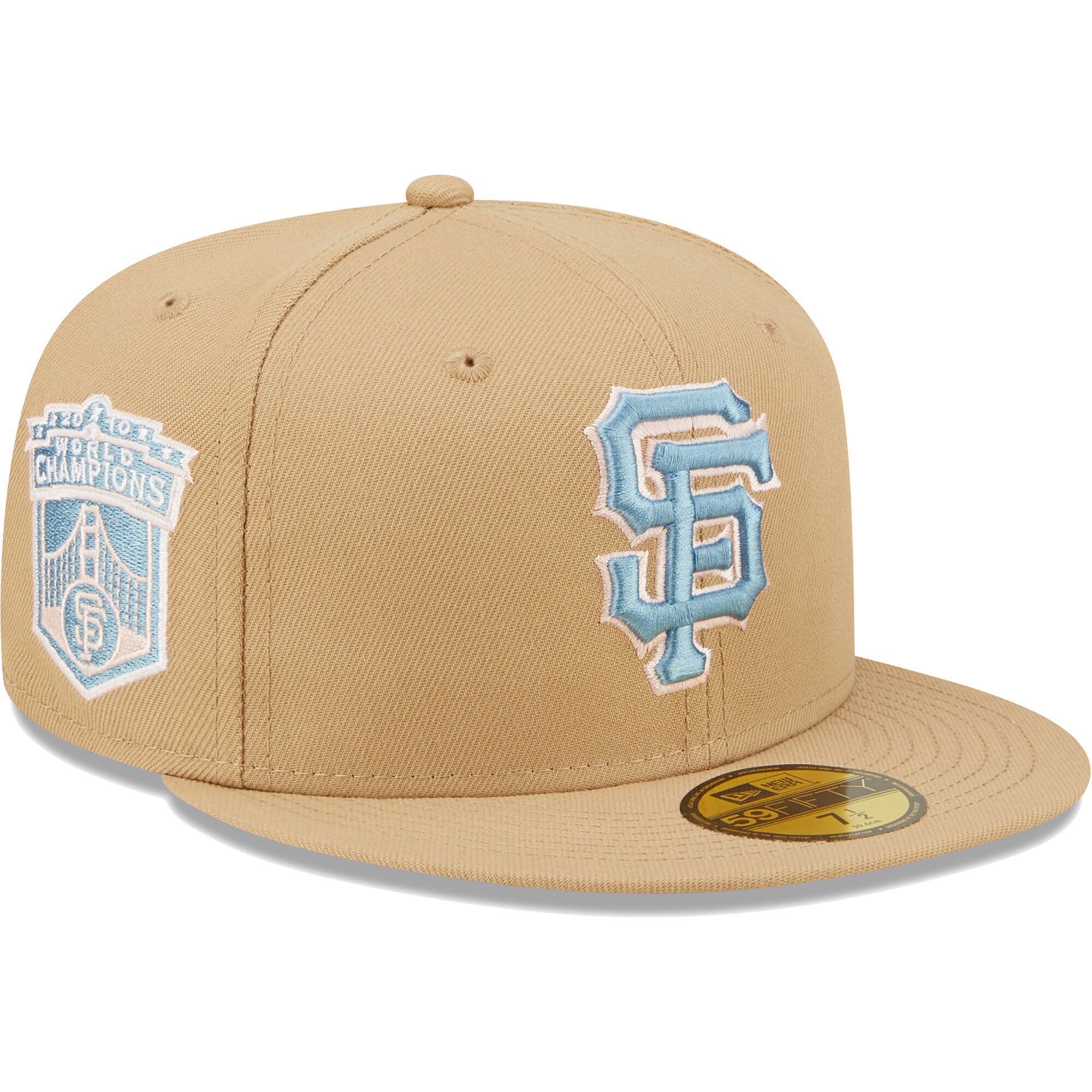 mens san francisco giants new era tan 2010 world series champions sky blue undervisor 59fifty fitted hat Collection | San Francisco Giants Shop - Official MLB Jerseys & Caps