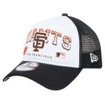mens san francisco giants new era white retro wordmark 9forty a-frame trucker adjustable hat Collection | San Francisco Giants Shop - Official MLB Jerseys & Caps