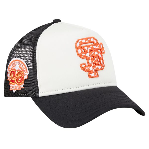 mens san francisco giants new era whiteblack checkered flag a-frame trucker 9forty adjustable hat Collection | San Francisco Giants Shop - Official MLB Jerseys & Caps