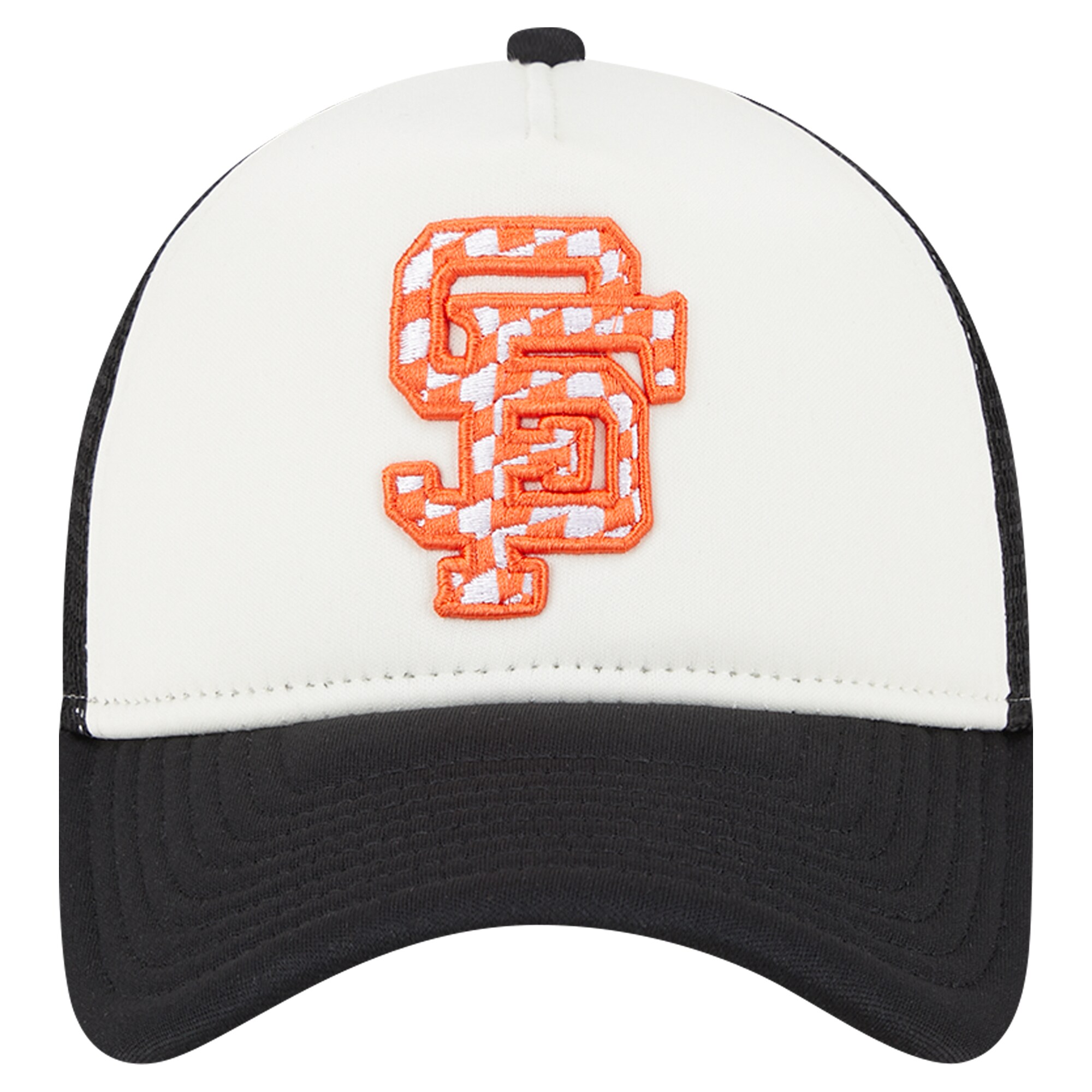 mens san francisco giants new era whiteblack checkered flag a-frame trucker 9forty adjustable hat Collection | San Francisco Giants Shop - Official MLB Jerseys & Caps