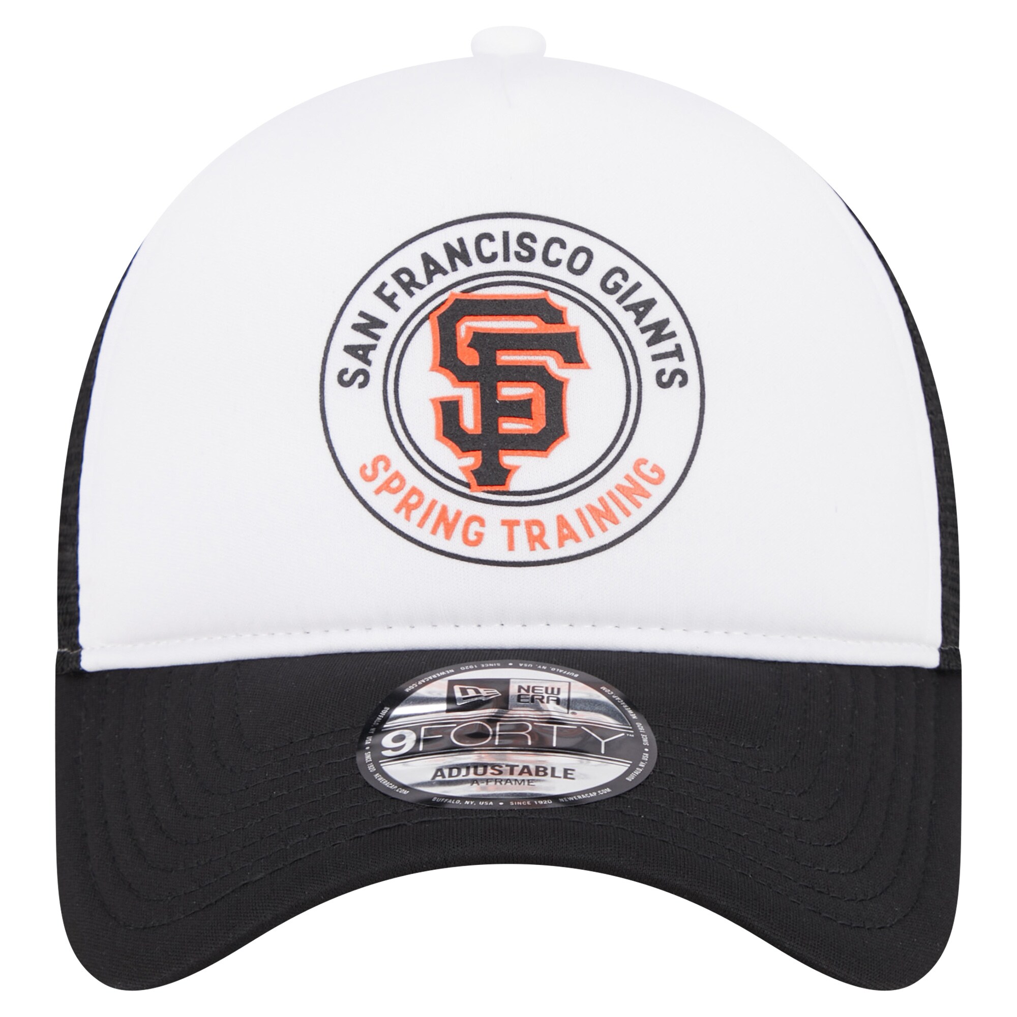 mens san francisco giants new era whiteblack spring training circle foam a-frame 9forty trucker adjustable hat Collection | San Francisco Giants Shop - Official MLB Jerseys & Caps
