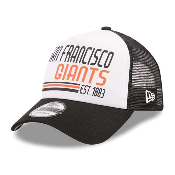 mens san francisco giants new era whiteblack stacked a-frame trucker 9forty adjustable hat Collection | San Francisco Giants Shop - Official MLB Jerseys & Caps