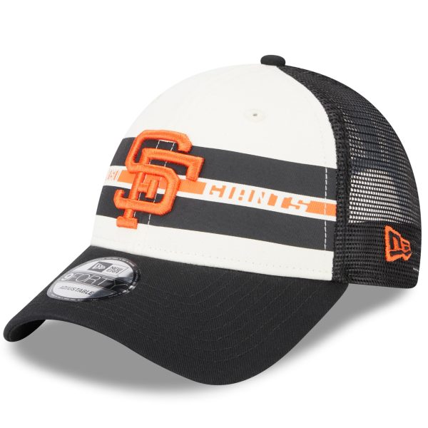 mens san francisco giants new era whiteblack team stripe trucker 9forty snapback hat Collection | San Francisco Giants Shop - Official MLB Jerseys & Caps