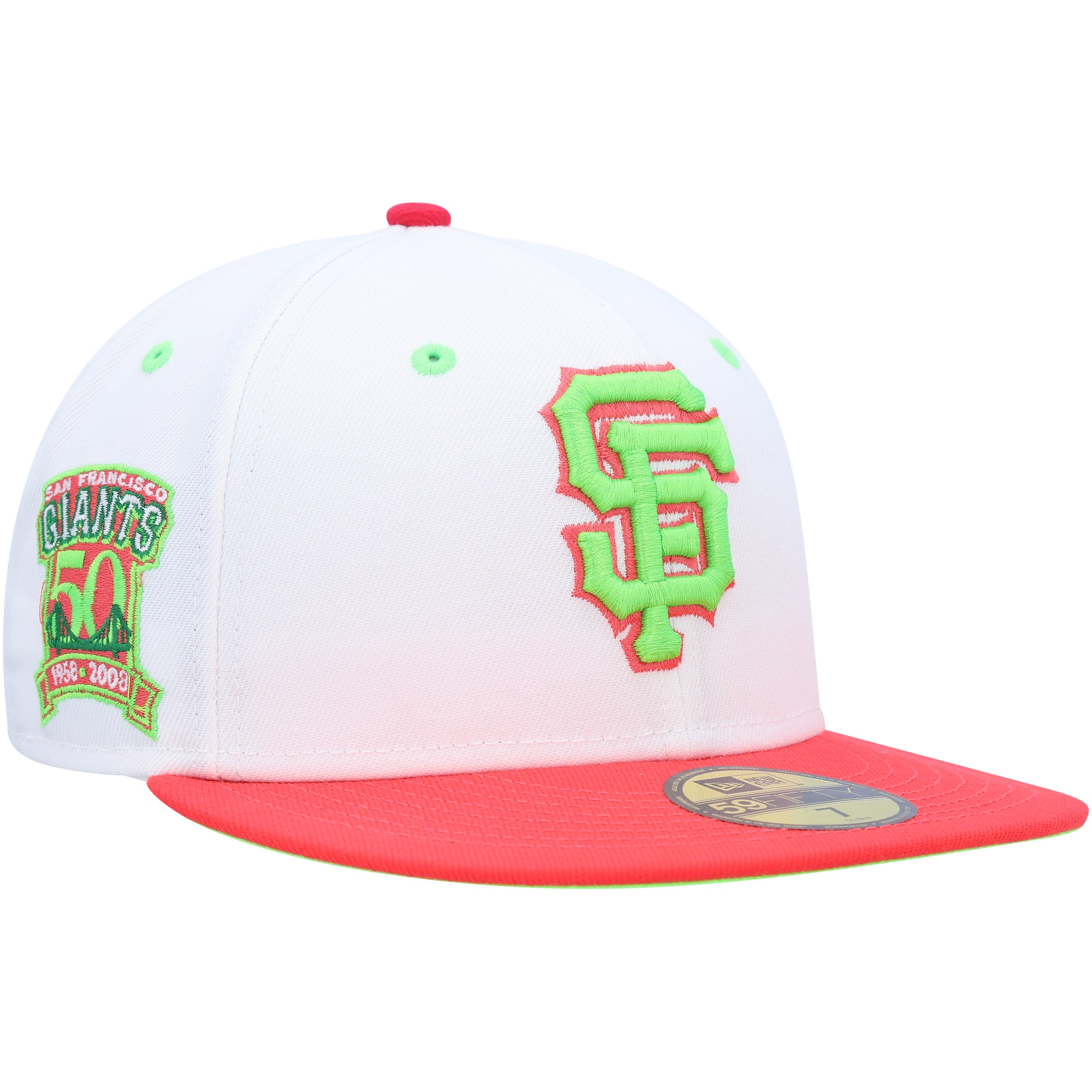 mens san francisco giants new era whitecoral 50th anniversary strawberry lolli 59fifty fitted hat Collection | San Francisco Giants Shop - Official MLB Jerseys & Caps