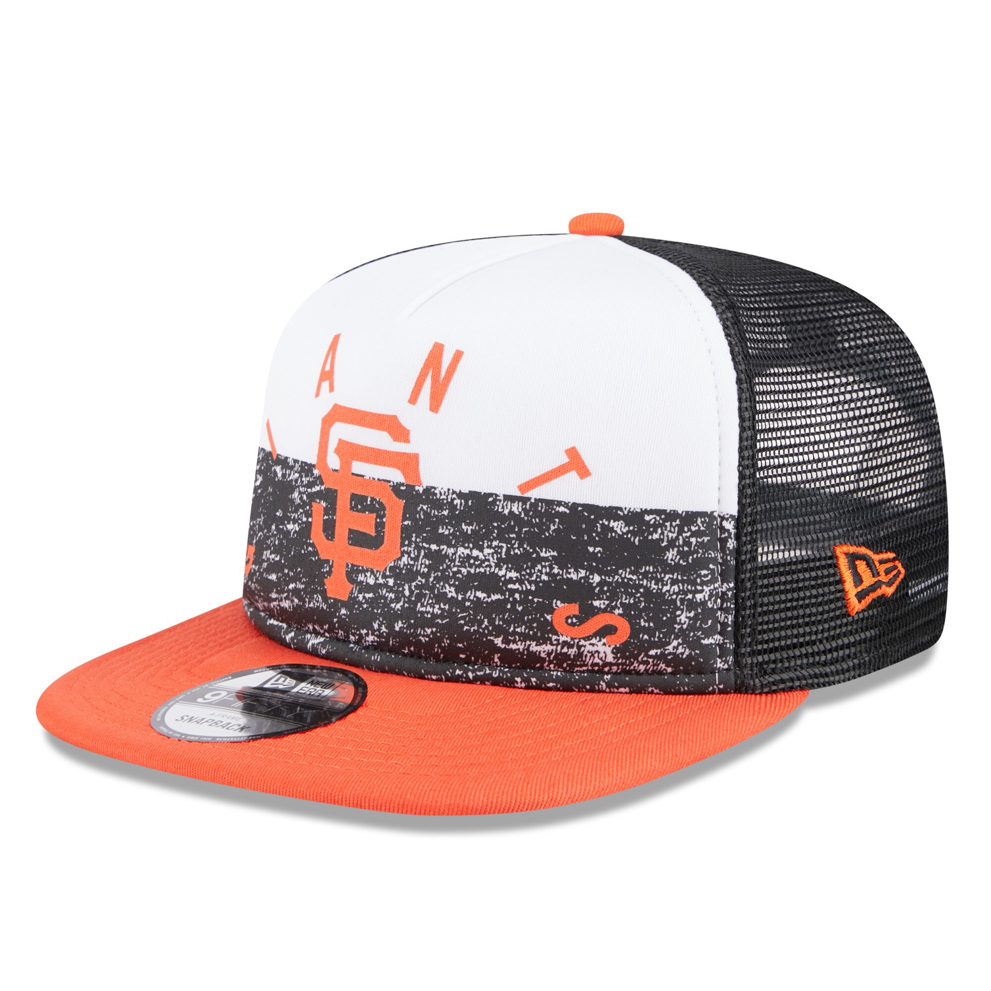 mens san francisco giants new era whiteorange team foam front a-frame trucker 9fifty snapback hat Collection | San Francisco Giants Shop - Official MLB Jerseys & Caps