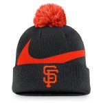 mens san francisco giants nike black swoosh peak cuffed knit hat with pom Collection | San Francisco Giants Shop - Official MLB Jerseys & Caps