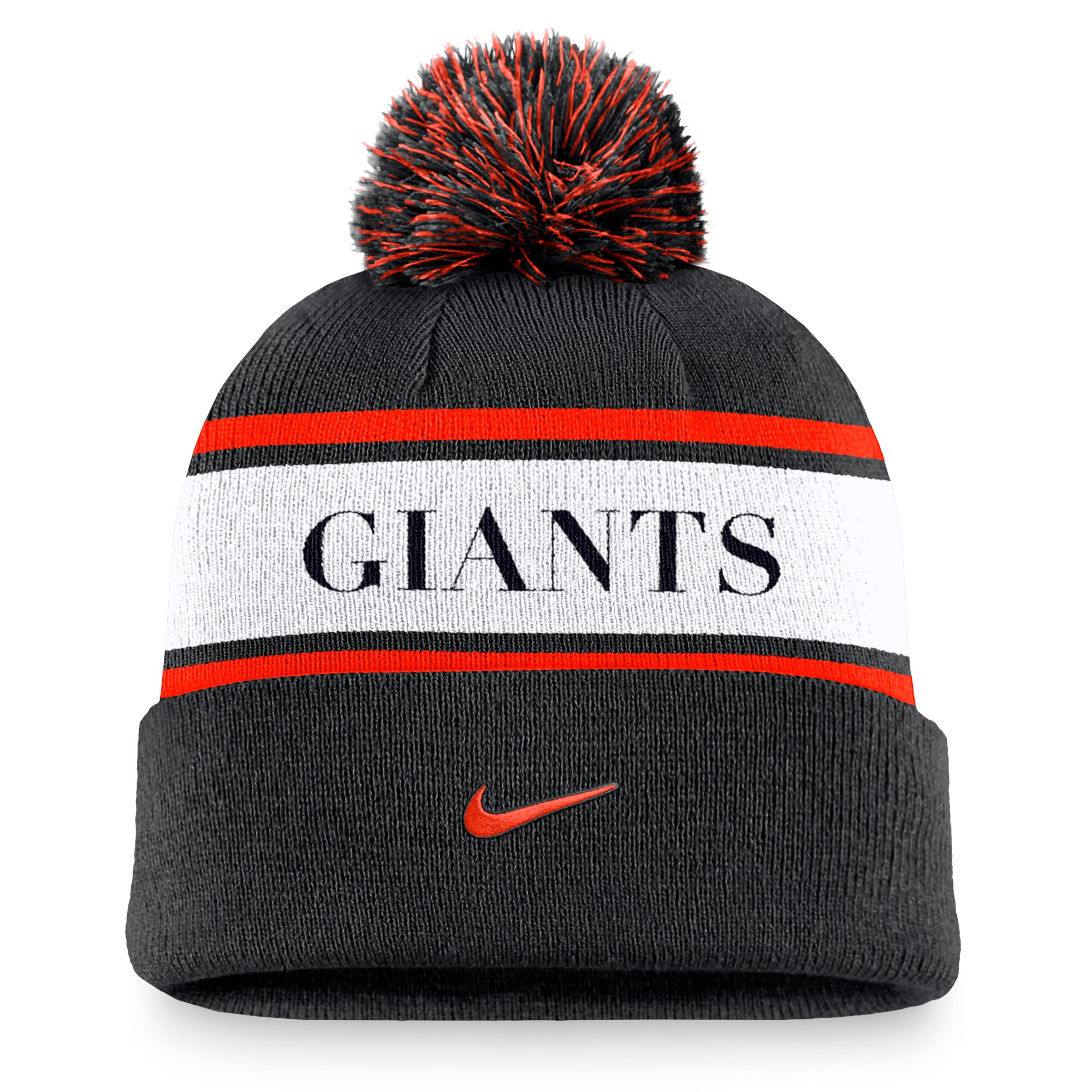 mens san francisco giants nike black team stripe peak cuffed knit hat with pom Collection | San Francisco Giants Shop - Official MLB Jerseys & Caps