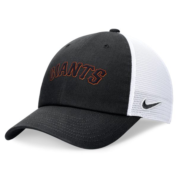 mens san francisco giants nike black wordmark adjustable trucker hat Collection | San Francisco Giants Shop - Official MLB Jerseys & Caps