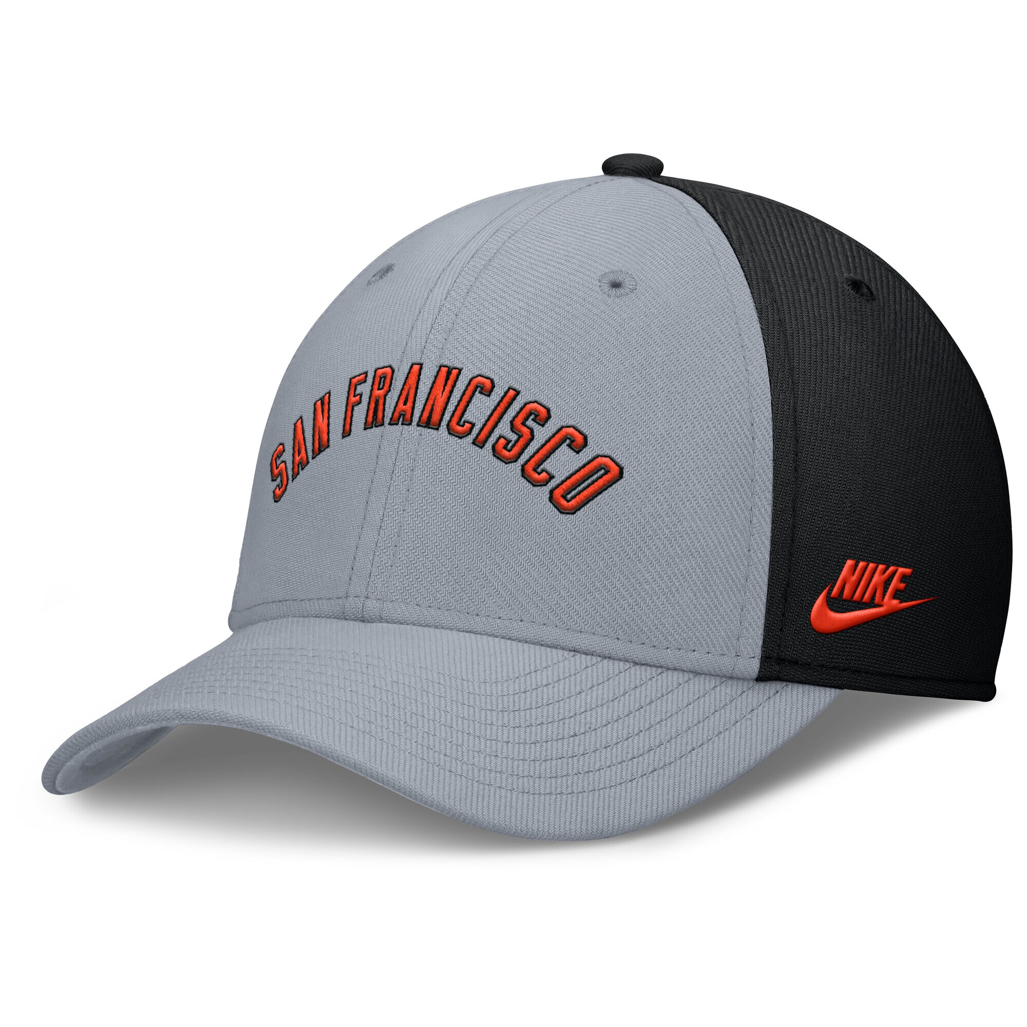 mens san francisco giants nike grayblack rise swoosh performance flex hat Collection | San Francisco Giants Shop - Official MLB Jerseys & Caps