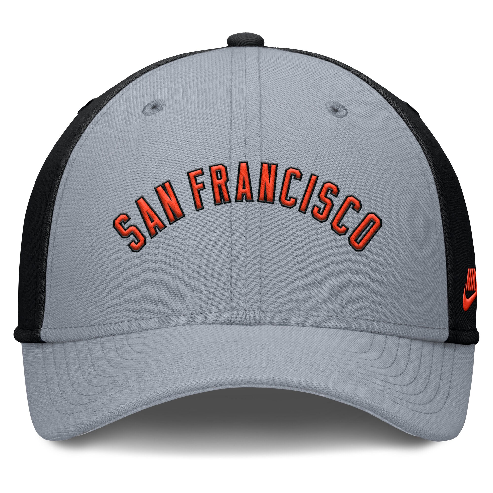 mens san francisco giants nike grayblack rise swoosh performance flex hat Collection | San Francisco Giants Shop - Official MLB Jerseys & Caps