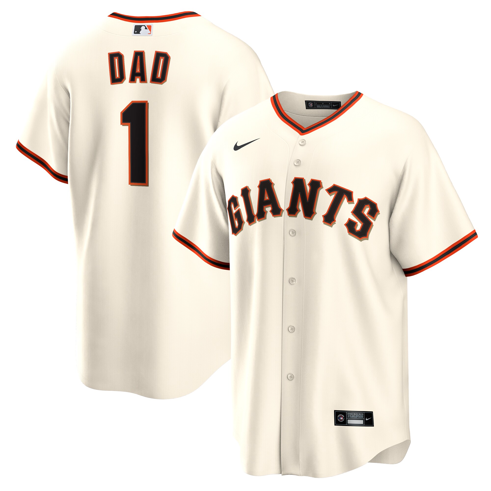 mens san francisco giants nike white 1 dad home replica jersey Collection | San Francisco Giants Shop - Official MLB Jerseys & Caps