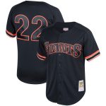mens san francisco giants will clark mitchell  ness black cooperstown collection mesh batting practice button-up jersey 2981741 Collection | San Francisco Giants Shop - Official MLB Jerseys & Caps