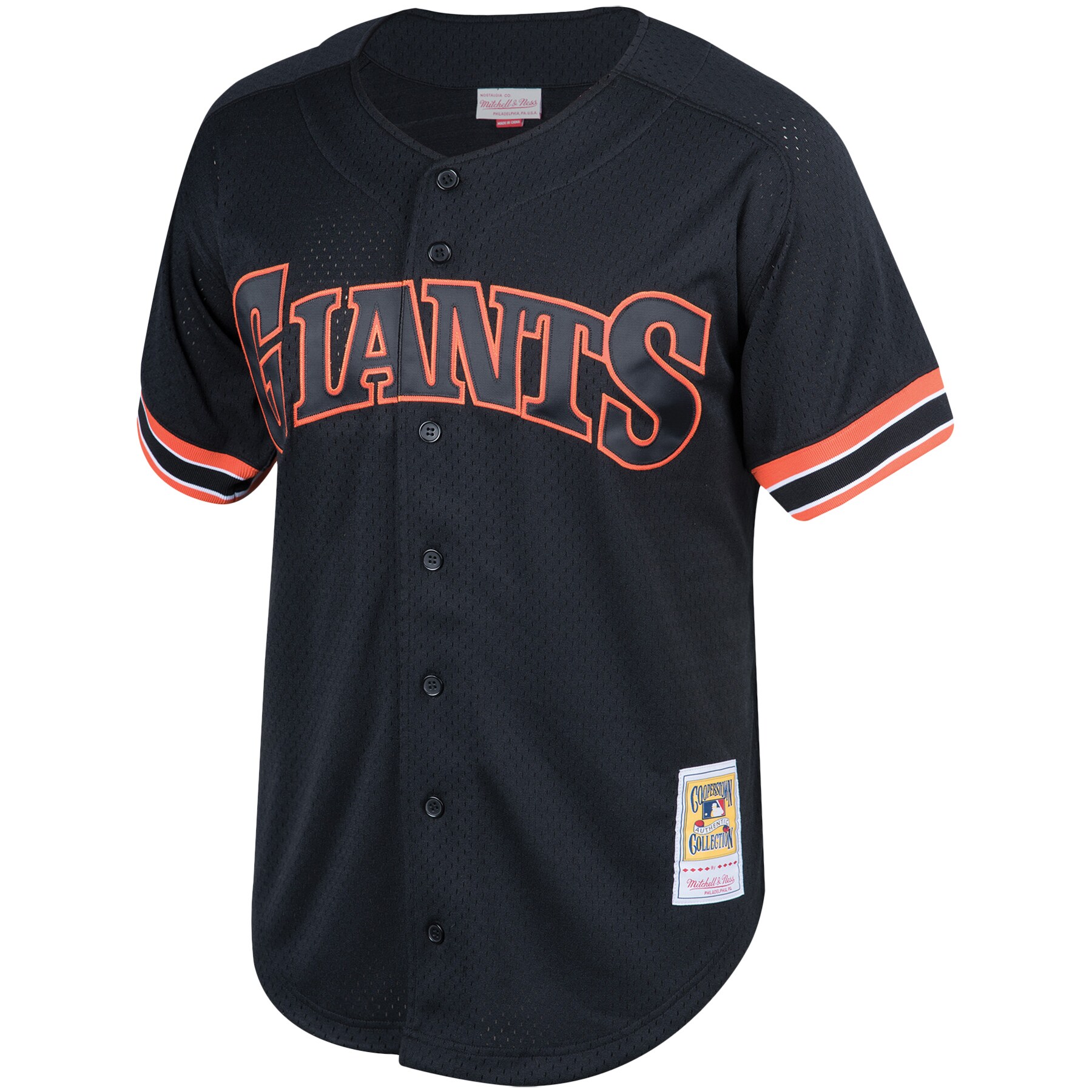 mens san francisco giants will clark mitchell  ness black cooperstown collection mesh batting practice button-up jersey 2981741 Collection | San Francisco Giants Shop - Official MLB Jerseys & Caps