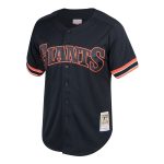 mens san francisco giants will clark mitchell  ness black cooperstown collection mesh batting practice button-up jersey Collection | San Francisco Giants Shop - Official MLB Jerseys & Caps