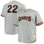 mens san francisco giants will clark mitchell  ness gray big  tall cooperstown collection mesh batting practice jersey Collection | San Francisco Giants Shop - Official MLB Jerseys & Caps