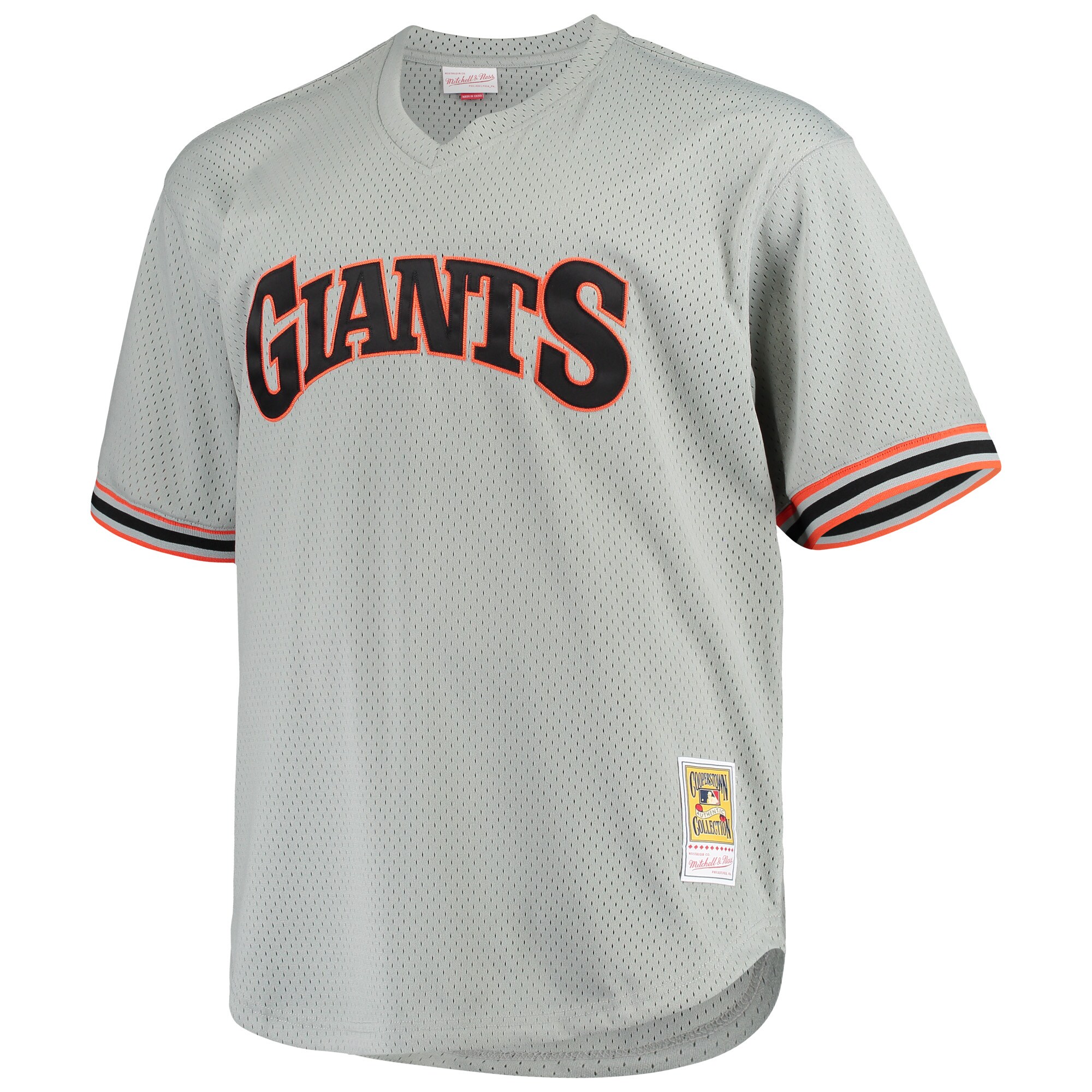 mens san francisco giants will clark mitchell  ness gray big  tall cooperstown collection mesh batting practice jersey Collection | San Francisco Giants Shop - Official MLB Jerseys & Caps
