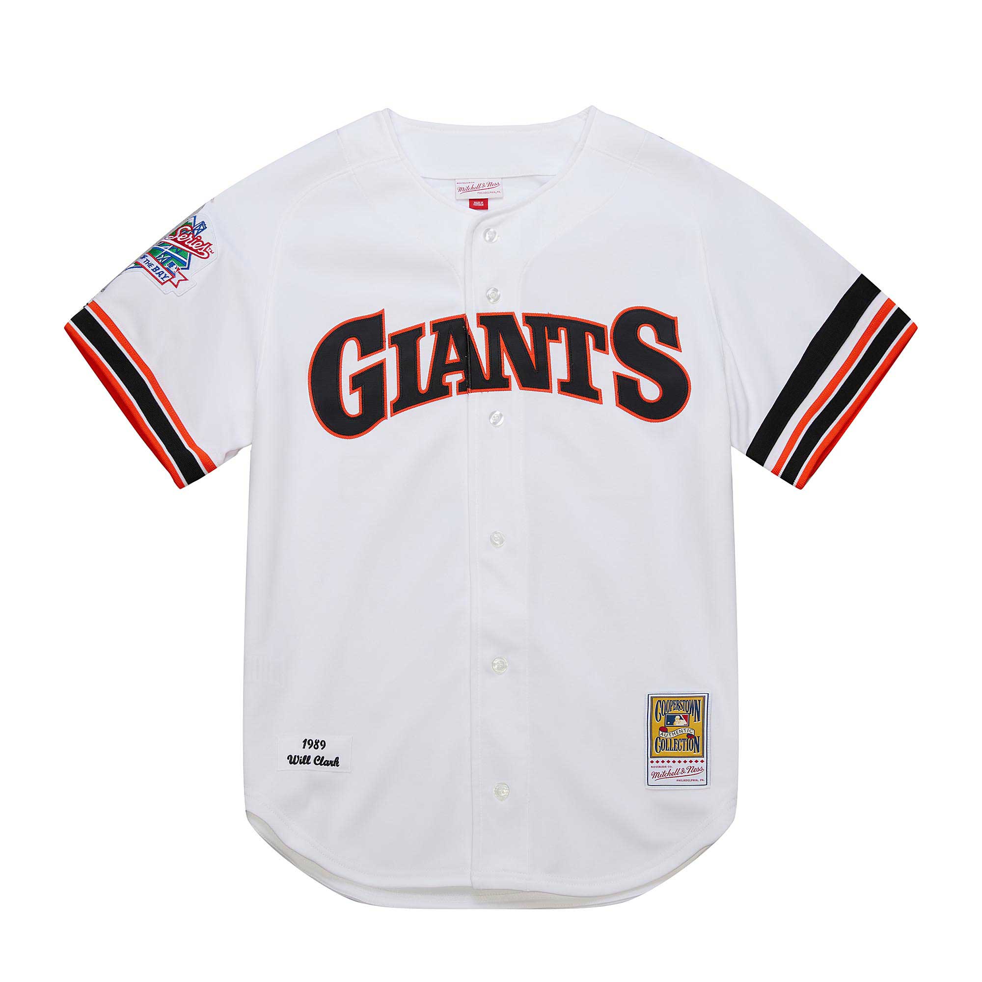 mens san francisco giants will clark mitchell  ness white cooperstown collection 1989 authentic jersey Collection | San Francisco Giants Shop - Official MLB Jerseys & Caps