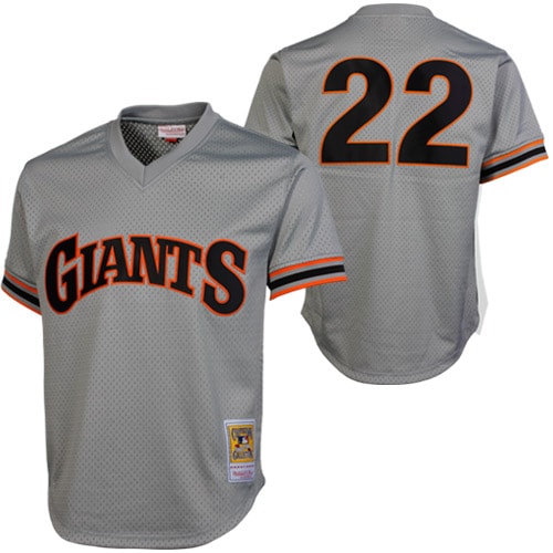 mitchell  ness will clark san francisco giants 1989 authentic cooperstown collection batting practice jersey – gray Collection | San Francisco Giants Shop - Official MLB Jerseys & Caps