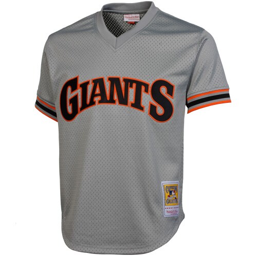 mitchell  ness will clark san francisco giants 1989 authentic cooperstown collection batting practice jersey – gray Collection | San Francisco Giants Shop - Official MLB Jerseys & Caps