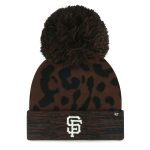 womens san francisco giants 47 brown rosette cuffed knit hat with pom Collection | San Francisco Giants Shop - Official MLB Jerseys & Caps