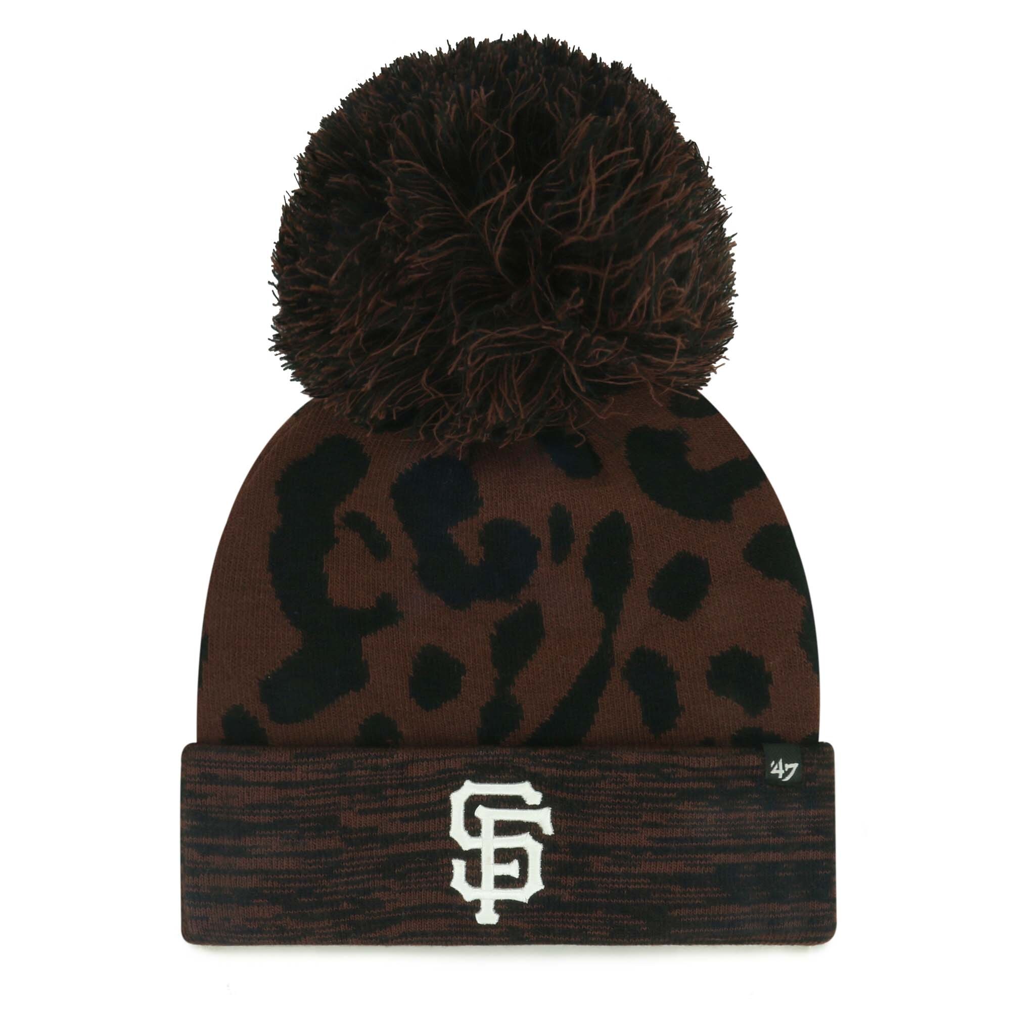womens san francisco giants 47 brown rosette cuffed knit hat with pom Collection | San Francisco Giants Shop - Official MLB Jerseys & Caps