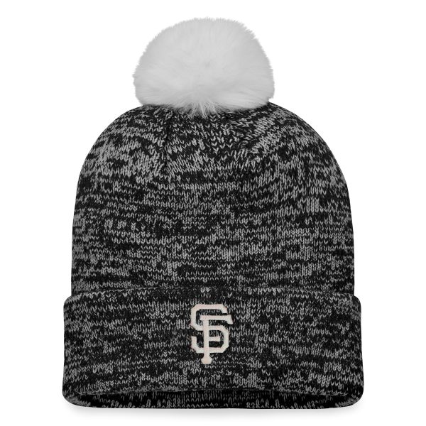 womens san francisco giants fanatics blackwhite iconic cuffed knit hat with pom Collection | San Francisco Giants Shop - Official MLB Jerseys & Caps