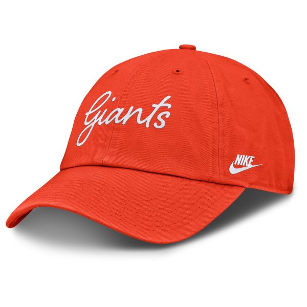 womens san francisco giants nike orange cooperstown club script adjustable hat Collection | San Francisco Giants Shop - Official MLB Jerseys & Caps