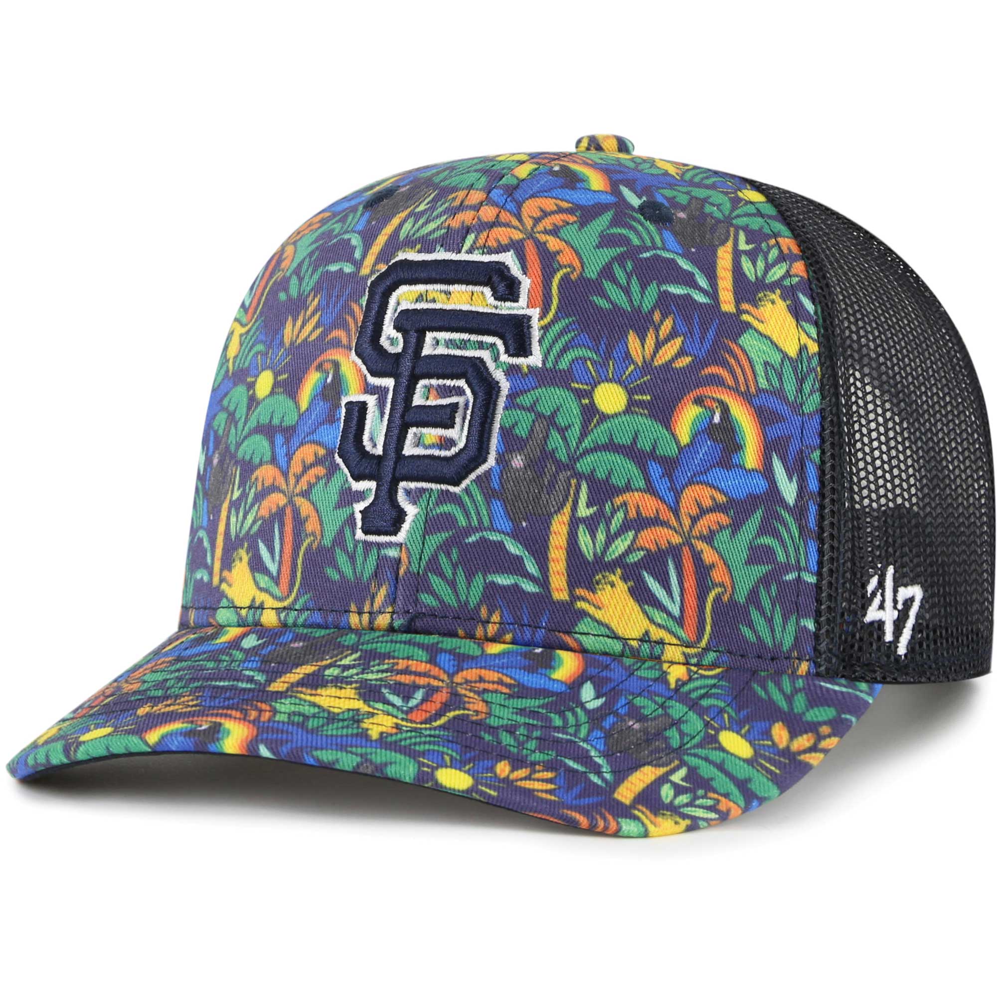 youth san francisco giants 47 navy jungle gym adjustable trucker hat Collection | San Francisco Giants Shop - Official MLB Jerseys & Caps